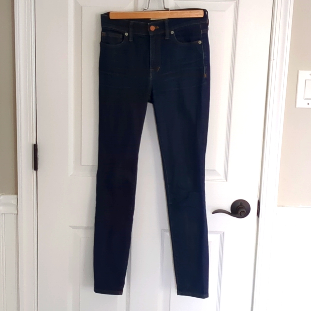 MADEWELL High Rise Skinny Jeans, Size 25, Dark Wash Denim